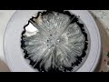 Black,silver,pearl and broken glass resin geode coasters ❤  video #30