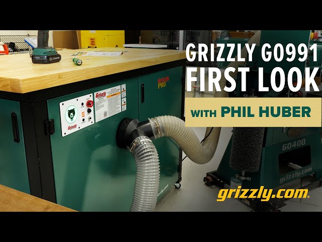 Grizzly G0991 - 1-1/2 HP Ultra-Quiet Horizontal Cyclone Dust