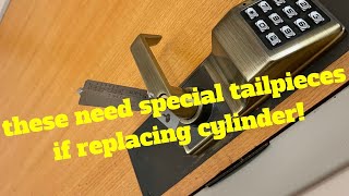 the two important parts needed for switching cylinders on Marks & Trilogy locks