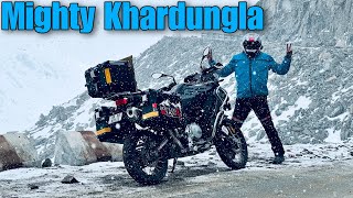 Khardungla Pass pe Snowfall ne Halat kharab Kar Di | Ladakh  Zanskar 2023 EP02 |  BMW F 850 GSA