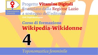 IV - Corso Wikipedia - WIkidonne