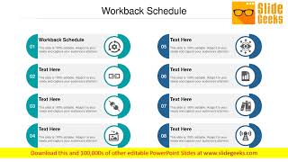 Workback Schedule Ppt Powerpoint Presentation Styles Design Ideas Cpb