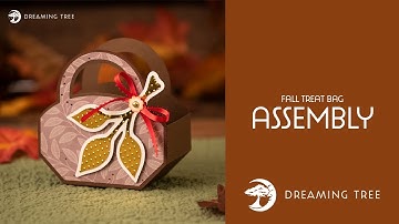 SVG File - Fall Treat Bag - Assembly Tutorial (For Cricut, Silhouette, and ScanNCut)
