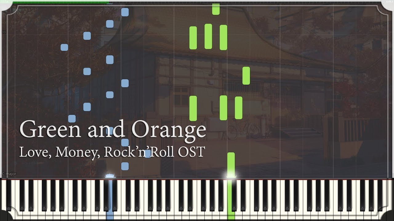 Love, Money, Rock'n'Roll — Green and Orange — Piano Keyboard