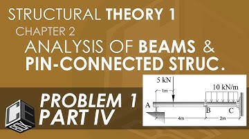 Structural Theory 1 Analysis of Beams & Pin Conn Structure Prob 1 Part IV (PH)