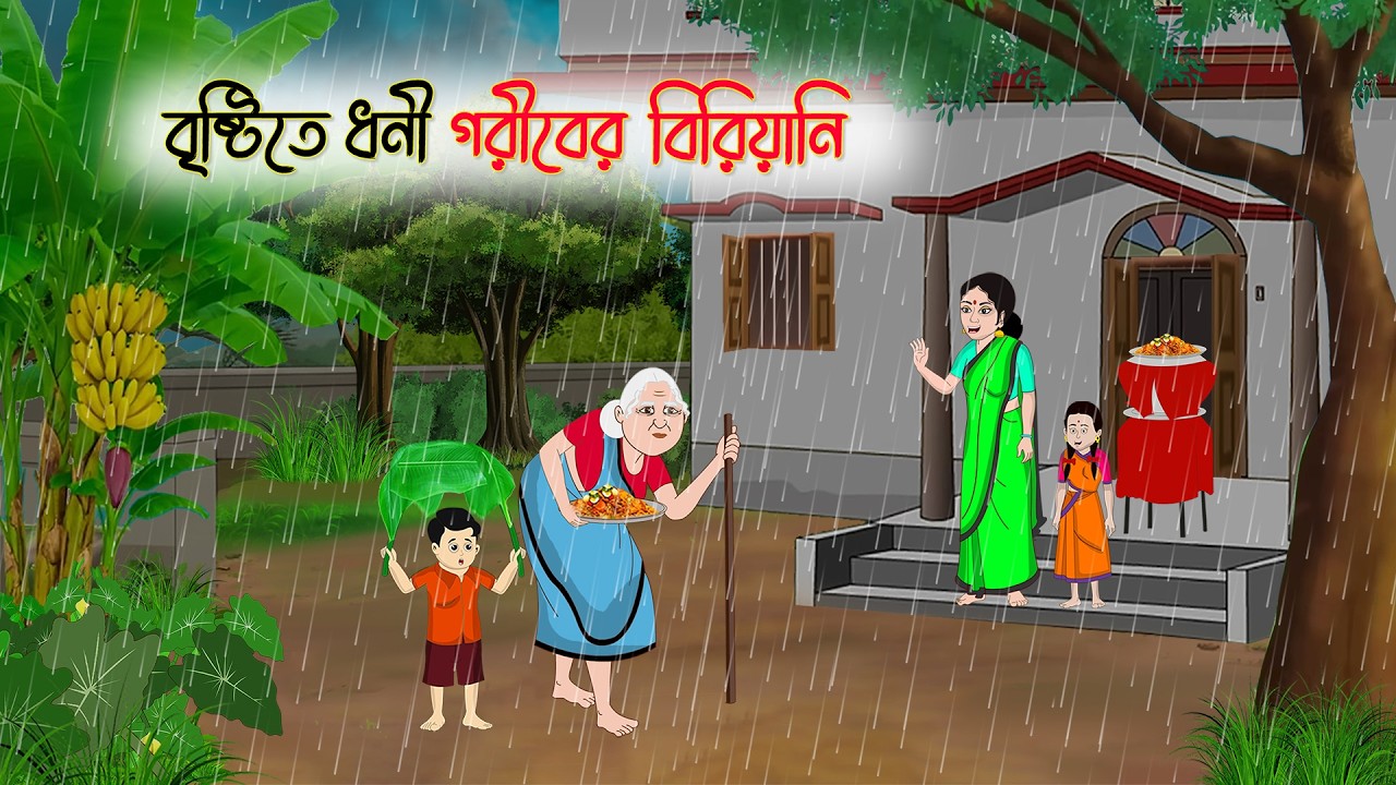 বৃষ্টিতে ধনী গরীবের বিরিয়ানি | Notun Bangla Golpo || Mojar Golpo | Thakumar Jhuli