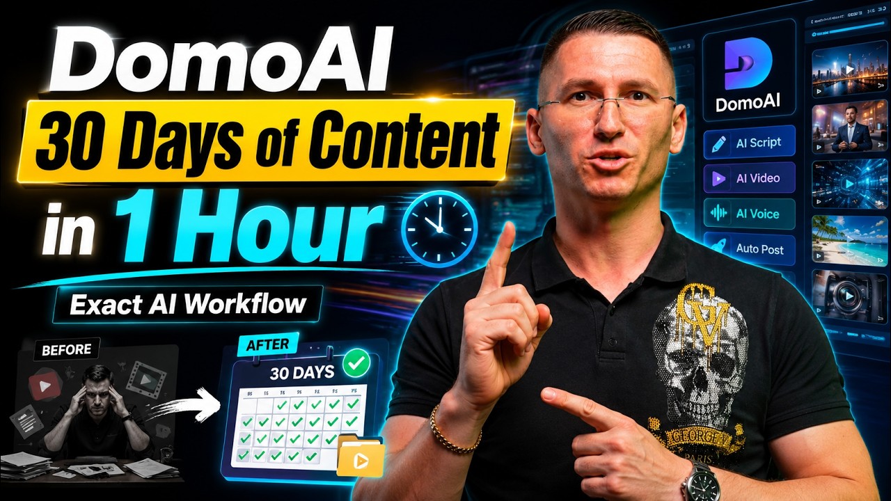 DomoAI Created 30 Days of Content in 1 Hour — Here’s the Exact AI Workflow