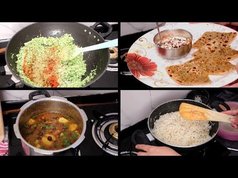 indian-breakfast-lunch-routine-|-indian-mom-morning-routine-|-broccoli-paratha/aloochane-|-vlogger