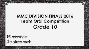 MMC Metrobank MTAP Math Challenge Grade 10 | 2016 Team Oral Question #3 | Polynomials