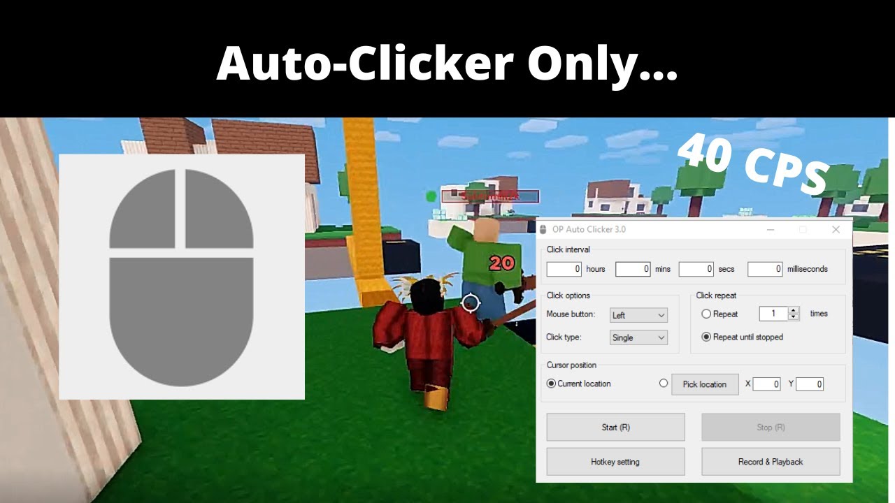 I Used an AUTO CLICKER to see if its OVERPOWERED in Roblox Bedwars