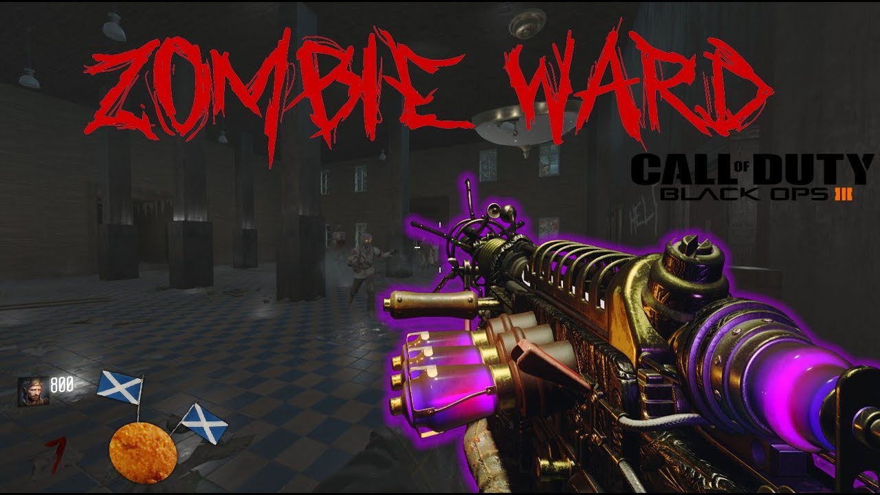 ZOMBIE WARD! (Death by barrier) -BO3 CUSTOM ZOMBIE GAMEPLAY
