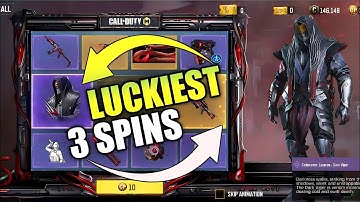 SERPENTS CALL DRAW COD MOBILE | SERPENTS CALL LUCKY DRAW | TRY 3 SPINS CODM