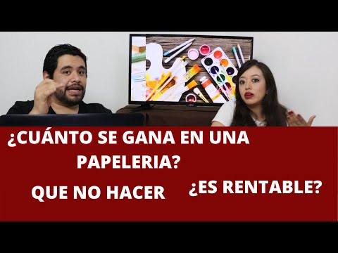 Video: ¿Las papelerías ganan dinero?