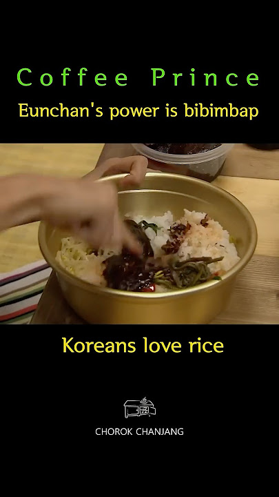 Coffee Prince : Bibimbap is good when you mix it with 2 bowls of rice  #bibimbap