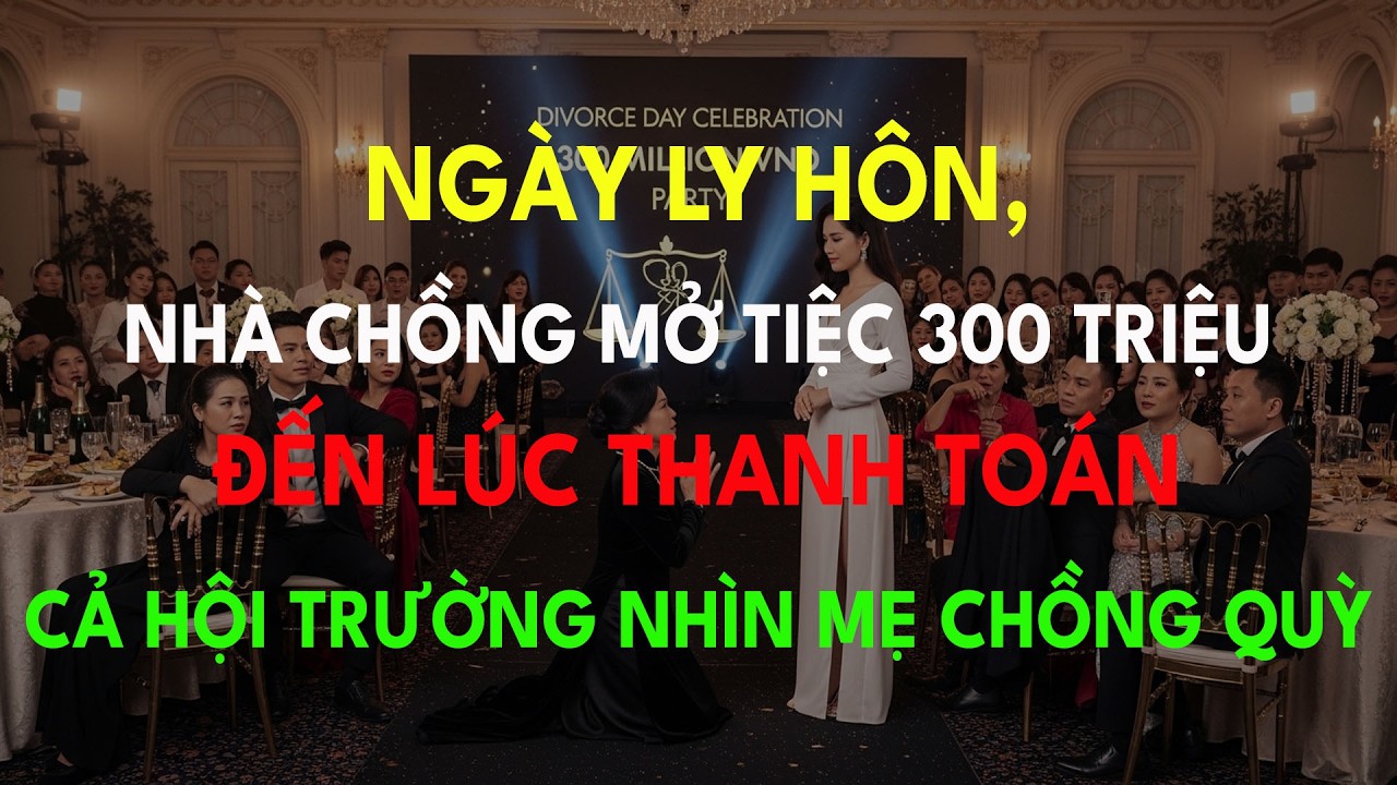 Ngày Ly Hôn, Nhà Chồng Mở Tiệc 300 Triệu – Đến Lúc Thanh Toán Cả Hội Trường Nhìn Mẹ Chồng Quỳ Xin...