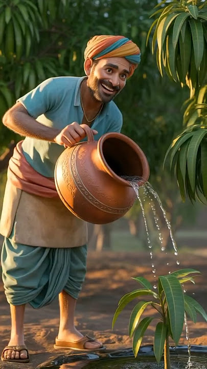 Beautiful ai animated video of The farmer. #shortvideo #viralshort #youtubeshorts #ai #tiger #farmer