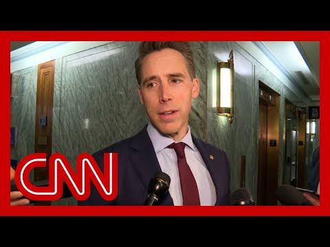 Hear Hawley's reaction to Jan. 6 panel's video of him fleeing Capitol