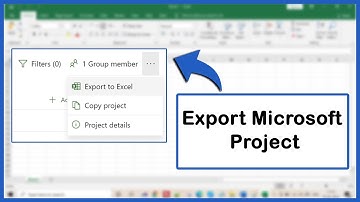 How To Export Microsoft Project To Excel (Exporting Complete Project Data tTo Excel)