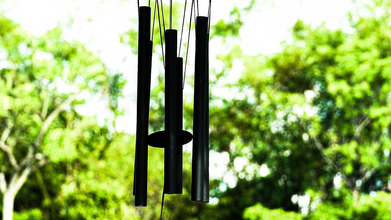 Wind chimes and the gentle sound of a stream – help you relax, meditate, and sleep well.