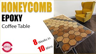 Honeycomb Epoxy Table Complete Build (Hexagon cut outs)