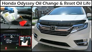 Honda Odyssey Oil Change & Reset Oil Life | 2019+