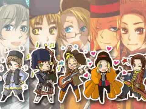 【ヘタリア】原曲の世界旅行に追加して描いてみた【間奏メドレー】.flv