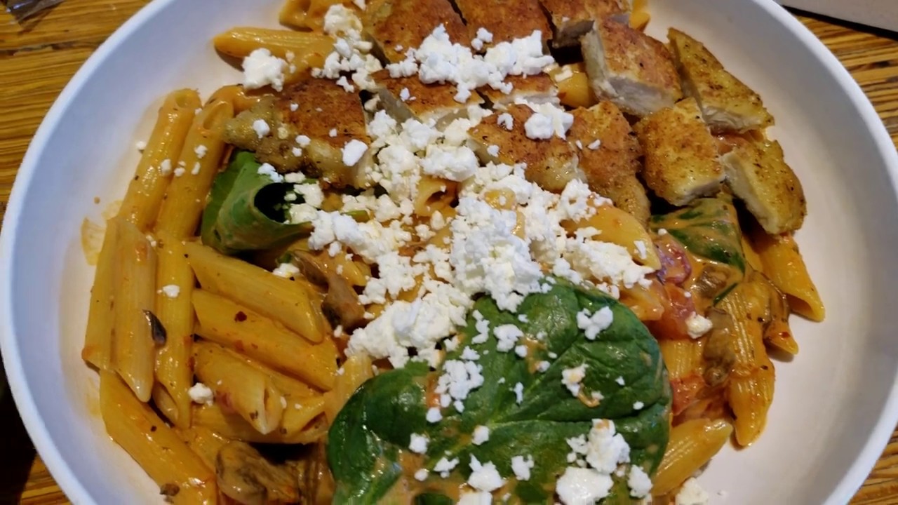 Penne Rosa with Parmesan Crusted Chicken, Tomato Basil Bisque YouTube