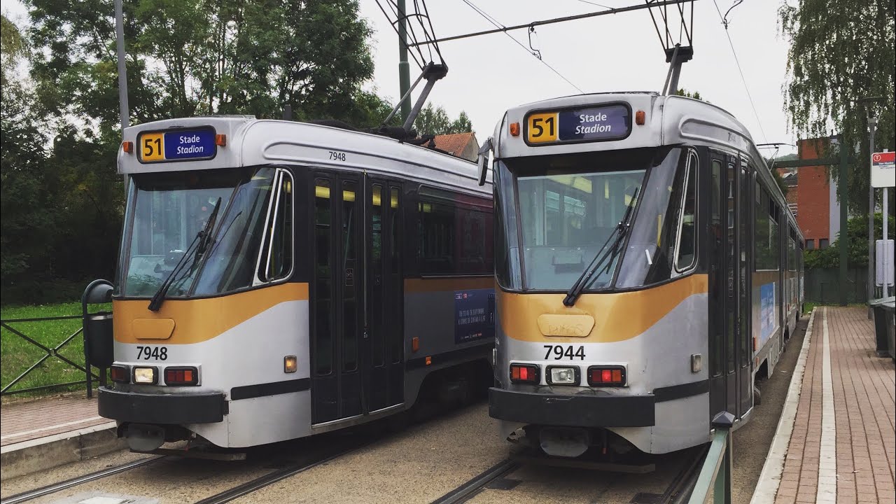 STIB/MIVB -🚊- Tramway spotting in Brussels / Villamosok Brüsszelben