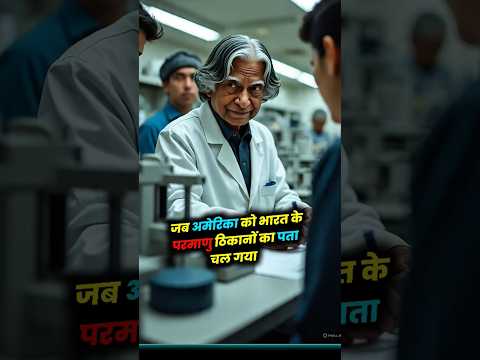 क्या हुआ जब भारत के परमाणु ठिकानों का अमेरिका को पता लग गया। #india #abdulkalam #shorts