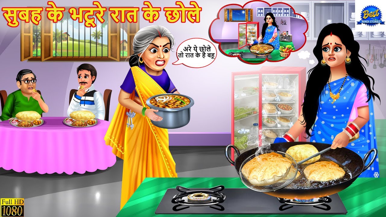 सुबह के भटूरे रात के छोले | Subah Ke Bhature Raat Ke Chole | Saas Bahu | Hindi Kahani | Moral Story