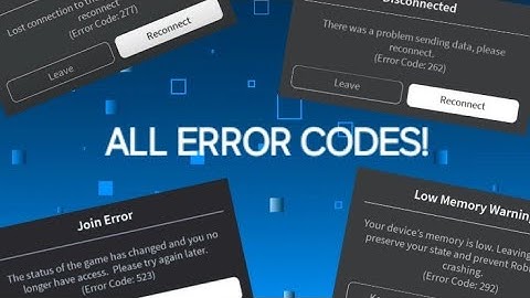 All Roblox Error Codes Explained!