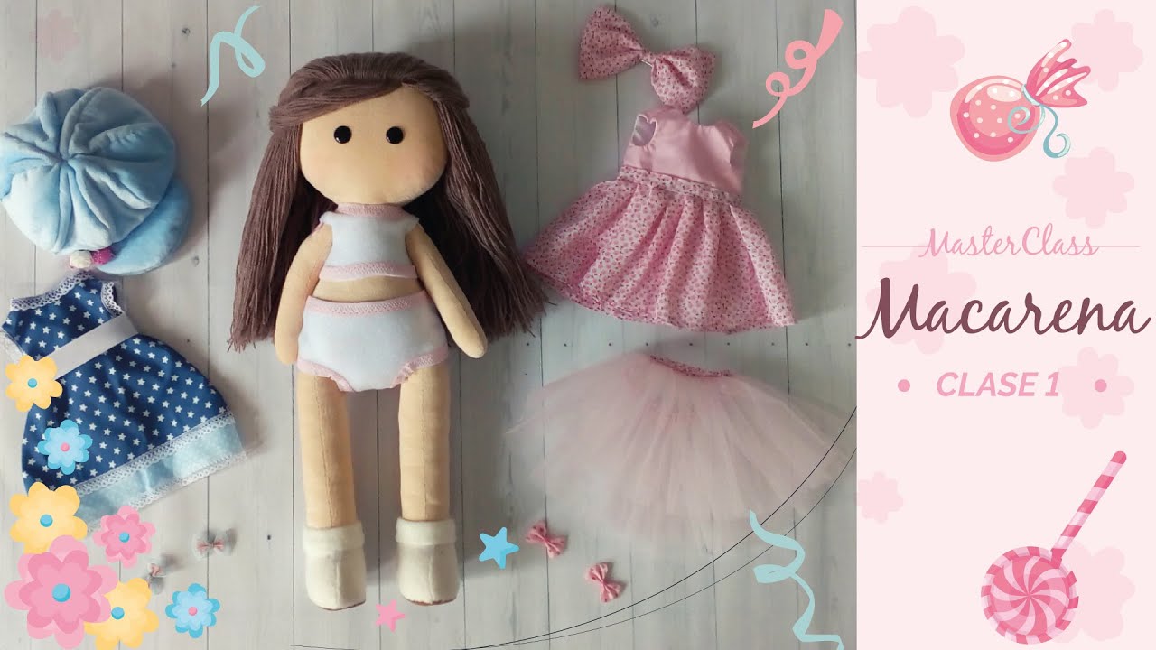 Muñeca cabello de lana paso a paso. Clase 1