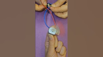 DC motor forward and reverse direction testing #short #dcmotor #9vdc #battery