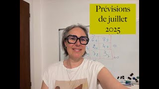 Prévisions du mois de juillet 2025, au feu !
