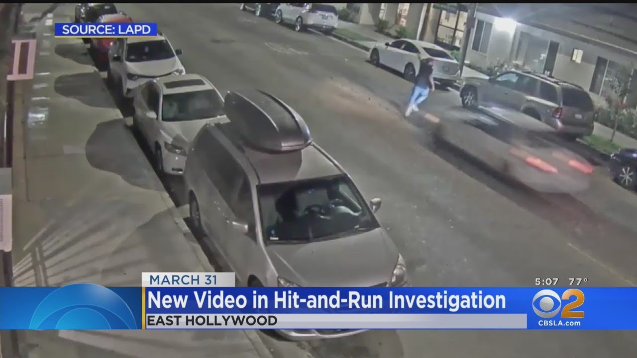 LAPD Releases Video Of Hit And Run In East Hollywood - YouTube