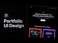Portfolio website design in figma  speed art 2024