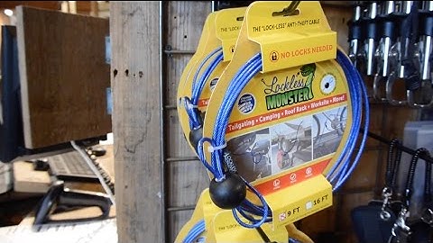 Lockless Anti-Theft Cables for Kayaks, Bikes, Etc.