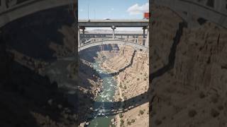 Half of This Interstate Never Touches the Ground, a Canyon Road Built in the Air #architecture