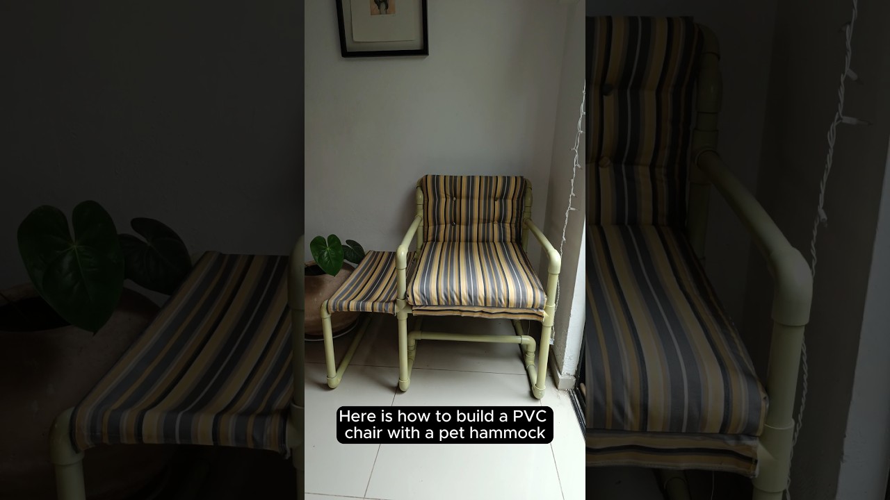 Build a PVC Pipe Chair for you and your Pet ☕️📚🐾
