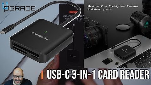 USB C 3 In 1 Card Reader