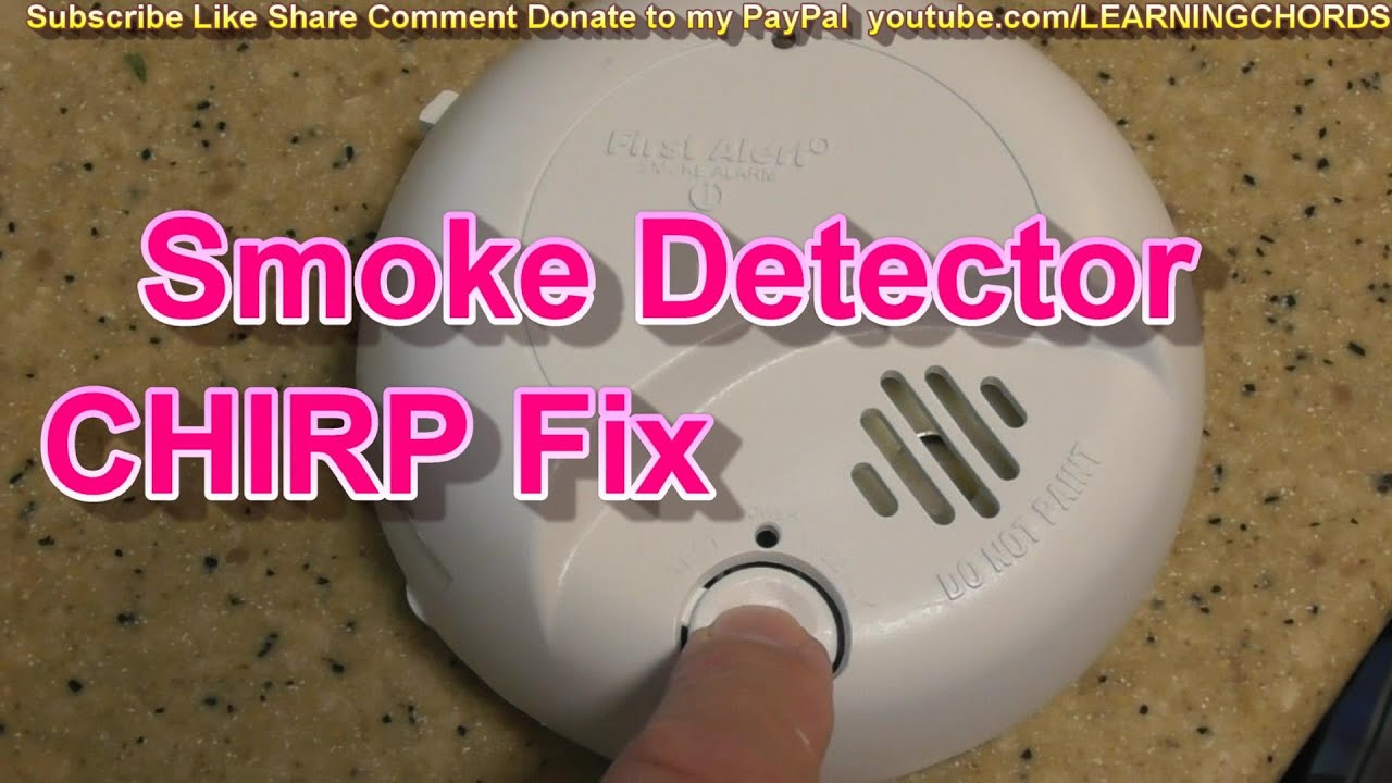 First Alert Smoke Detector Makes CHIRP Sound HOW TO RESET