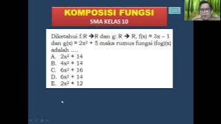 Diketahui f:R R dan g: R  R, f(x) = 3x – 1 dan g(x) = 2x2   5 maka rumus fungsi (fog)(x) adalah