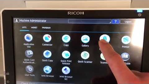 USB setup on Ricoh C3504