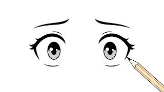 How to Draw Scared Anime or Manga Eyes