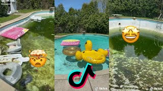 Satisfying Pool Cleaning Tiktok Compilation Vlogs From Tiktok