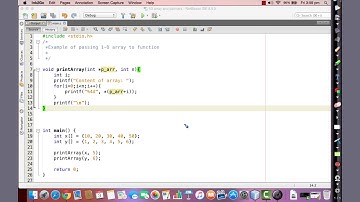 081 Passing one dimensional array to function