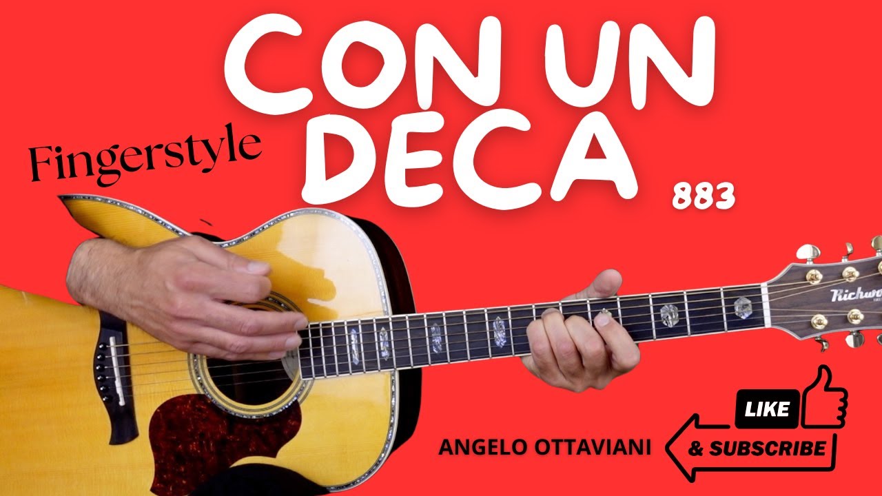 883 - Con un deca | Tutorial Chitarra 🎸 SIGLA • Hanno Ucciso L'Uomo Ragno | SERIE TV