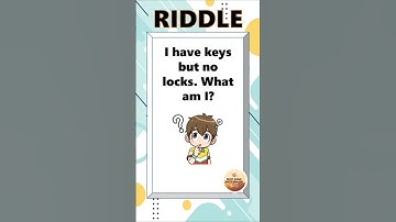 Riddle- Il have keys but no locks. What am I?Riddles @JOYNESS #quiz #riddles #quizchallenge #shorts
