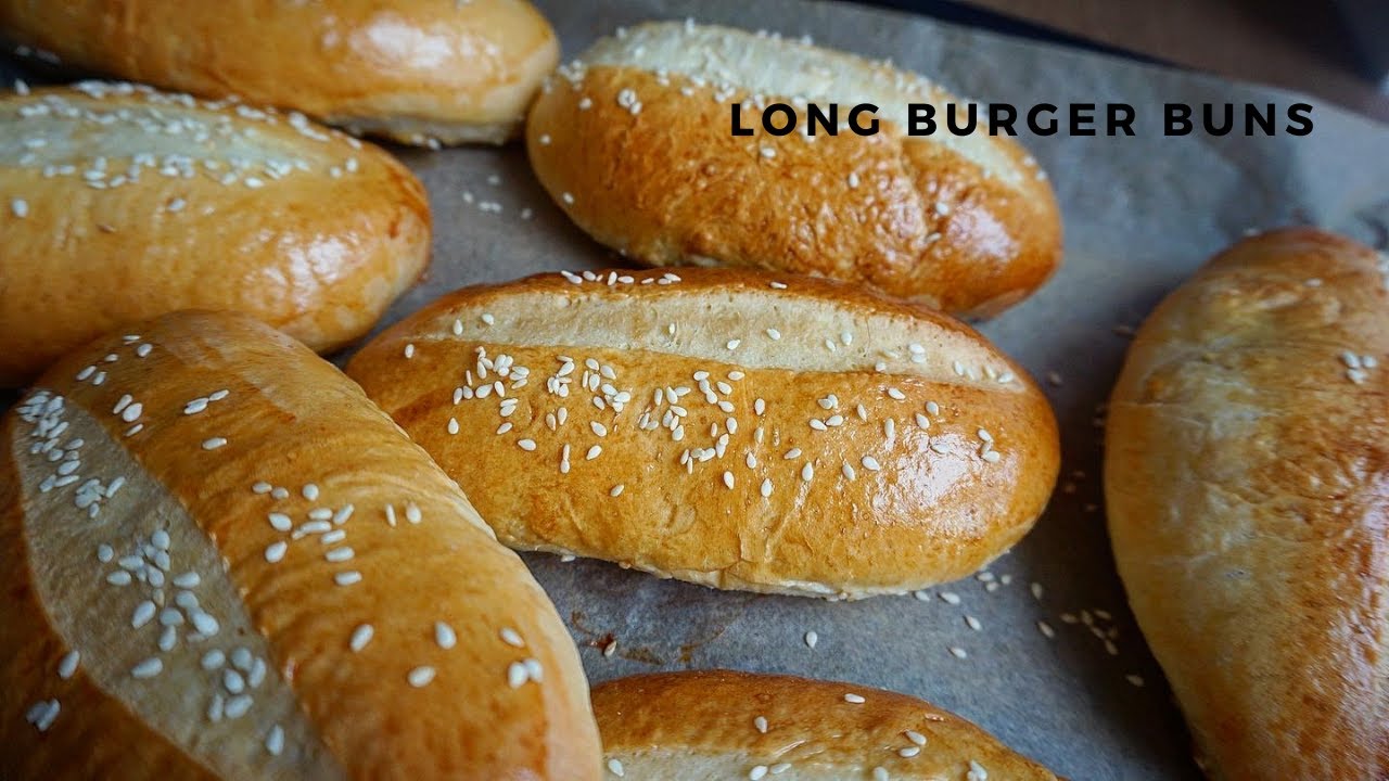 Lange Burgerbrötchen | Long Burger Buns | Weich | Fluffig - YouTube