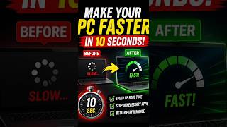 Your PC is slow? Fix THIS in 10 seconds ⚡#PCBoost #WindowsTips